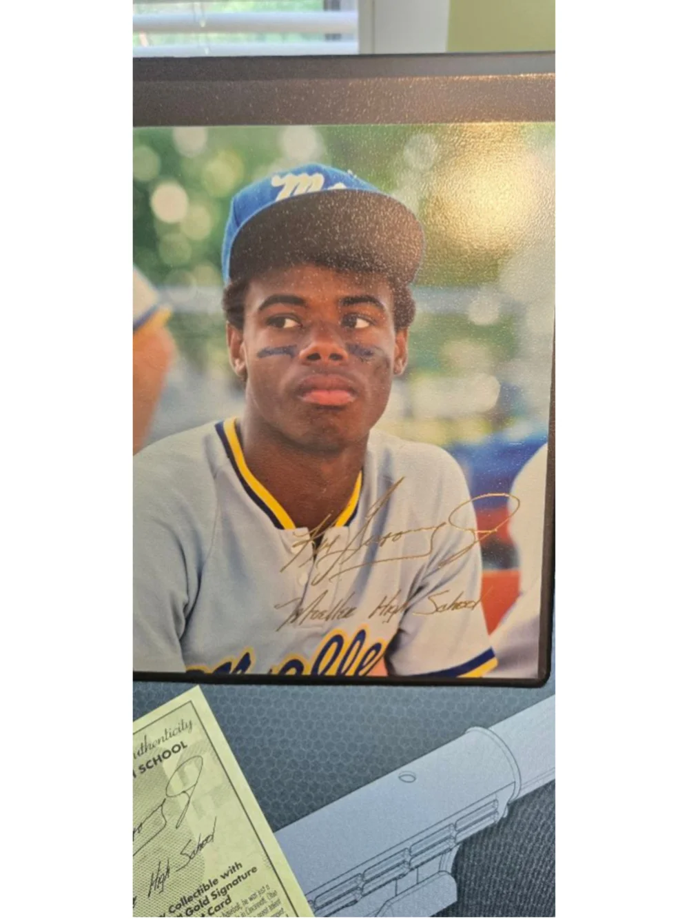 Bleachers Ken Griffey Jr. Moeller High School Trading Card Black Gold One S